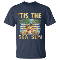 Tis The Sea Sun T Shirt Dabbing Pineapple Summer Vacation Gift
