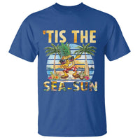Tis The Sea Sun T Shirt Dabbing Pineapple Summer Vacation Gift