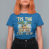 Tis The Sea Sun T Shirt For Women Dabbing Pineapple Summer Vacation Gift