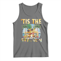 Tis The Sea Sun Tank Top Dabbing Pineapple Summer Vacation Gift