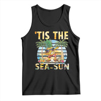 Tis The Sea Sun Tank Top Dabbing Pineapple Summer Vacation Gift