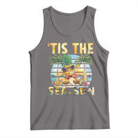 Tis The Sea Sun Tank Top Dabbing Pineapple Summer Vacation Gift