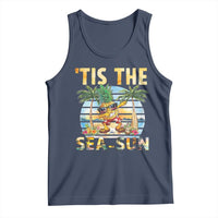 Tis The Sea Sun Tank Top Dabbing Pineapple Summer Vacation Gift
