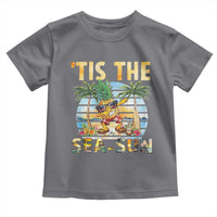 Tis The Sea Sun Toddler T Shirt Dabbing Pineapple Summer Vacation Gift