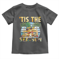 Tis The Sea Sun Toddler T Shirt Dabbing Pineapple Summer Vacation Gift