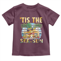 Tis The Sea Sun Toddler T Shirt Dabbing Pineapple Summer Vacation Gift