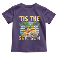 Tis The Sea Sun Toddler T Shirt Dabbing Pineapple Summer Vacation Gift