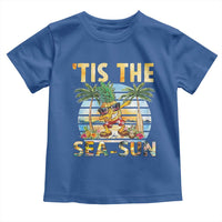 Tis The Sea Sun Toddler T Shirt Dabbing Pineapple Summer Vacation Gift