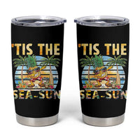 Tis The Sea Sun Tumbler Cup Dabbing Pineapple Summer Vacation Gift