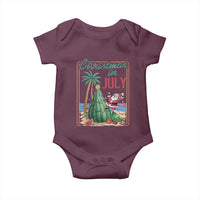 Christmas In July Baby Onesie Funny Santa Watermelon Xmas Tree