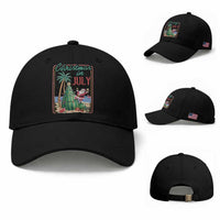 Christmas In July Baseball Cap Funny Santa Watermelon Xmas Tree