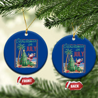 Christmas In July Ceramic Ornament Funny Santa Watermelon Xmas Tree