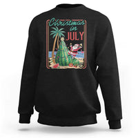 Christmas In July Sweatshirt Funny Santa Watermelon Xmas Tree