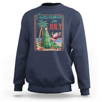 Christmas In July Sweatshirt Funny Santa Watermelon Xmas Tree