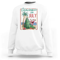 Christmas In July Sweatshirt Funny Santa Watermelon Xmas Tree