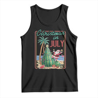 Christmas In July Tank Top Funny Santa Watermelon Xmas Tree