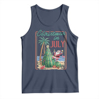 Christmas In July Tank Top Funny Santa Watermelon Xmas Tree