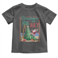 Christmas In July Toddler T Shirt Funny Santa Watermelon Xmas Tree