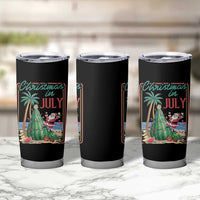 Christmas In July Tumbler Cup Funny Santa Watermelon Xmas Tree