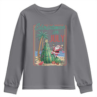 Christmas In July Youth Sweatshirt Funny Santa Watermelon Xmas Tree