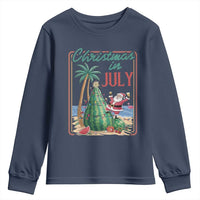 Christmas In July Youth Sweatshirt Funny Santa Watermelon Xmas Tree