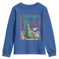 Christmas In July Youth Sweatshirt Funny Santa Watermelon Xmas Tree
