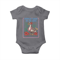 Funny Hawaiian Beach Vacation Graphic Baby Onesie Tropical Goose On The Loose