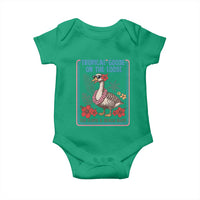 Funny Hawaiian Beach Vacation Graphic Baby Onesie Tropical Goose On The Loose