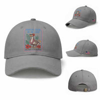 Funny Hawaiian Beach Vacation Graphic Baseball Cap Tropical Goose On The Loose