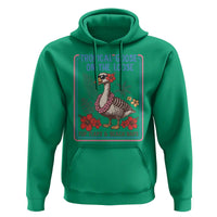 Funny Hawaiian Beach Vacation Graphic Hoodie Tropical Goose On The Loose
