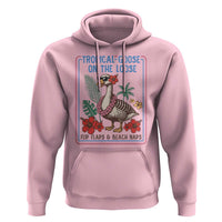 Funny Hawaiian Beach Vacation Graphic Hoodie Tropical Goose On The Loose