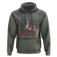 Funny Hawaiian Beach Vacation Graphic Hoodie Tropical Goose On The Loose