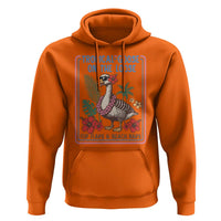 Funny Hawaiian Beach Vacation Graphic Hoodie Tropical Goose On The Loose