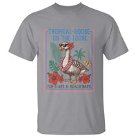 Funny Hawaiian Beach Vacation Graphic T Shirt Tropical Goose On The Loose