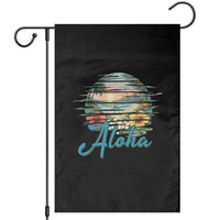 Vintage Hawaii Hibiscus Floral Garden Flag Tropical Beach Vacation Graphic