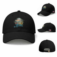 Vintage Hawaii Hibiscus Floral Baseball Cap Tropical Beach Vacation Graphic