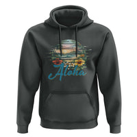 Vintage Hawaii Hibiscus Floral Hoodie Tropical Beach Vacation Graphic