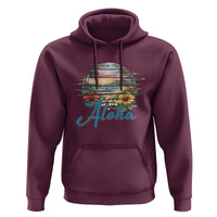 Vintage Hawaii Hibiscus Floral Hoodie Tropical Beach Vacation Graphic