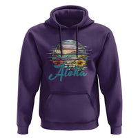 Vintage Hawaii Hibiscus Floral Hoodie Tropical Beach Vacation Graphic