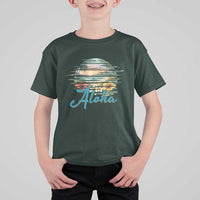Vintage Hawaii Hibiscus Floral T Shirt For Kid Tropical Beach Vacation Graphic