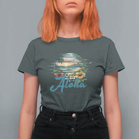Vintage Hawaii Hibiscus Floral T Shirt For Women Tropical Beach Vacation Graphic