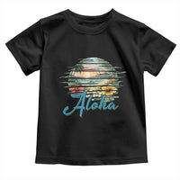 Vintage Hawaii Hibiscus Floral Toddler T Shirt Tropical Beach Vacation Graphic