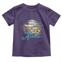 Vintage Hawaii Hibiscus Floral Toddler T Shirt Tropical Beach Vacation Graphic