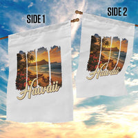 Vintage Hawaii Beach Travel Garden Flag Sunset Ocean Landscape