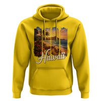 Vintage Hawaii Beach Travel Hoodie Sunset Ocean Landscape