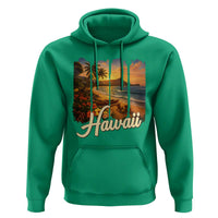 Vintage Hawaii Beach Travel Hoodie Sunset Ocean Landscape