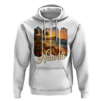 Vintage Hawaii Beach Travel Hoodie Sunset Ocean Landscape