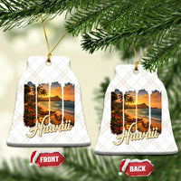 Vintage Hawaii Beach Travel Ceramic Ornament Sunset Ocean Landscape