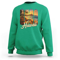 Vintage Hawaii Beach Travel Sweatshirt Sunset Ocean Landscape