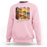 Vintage Hawaii Beach Travel Sweatshirt Sunset Ocean Landscape
